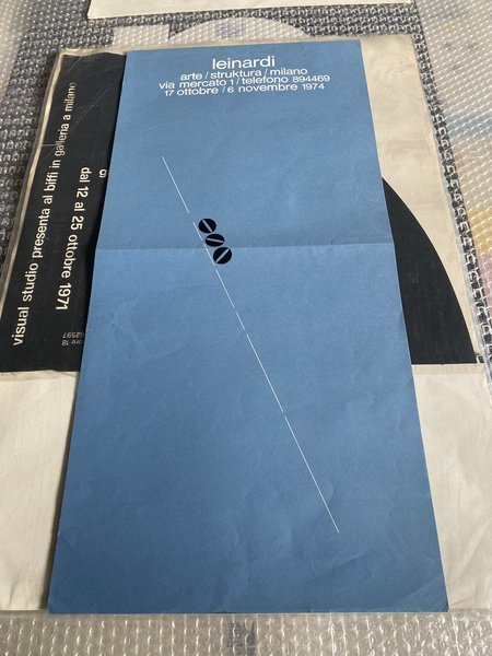 Manifesto / Poster 70 x 33 cm. dell'esposizione alla Galleria …