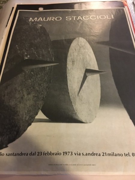 Manifesto / Poster 90 x 65 cm. dell'esposizione alla Studio …