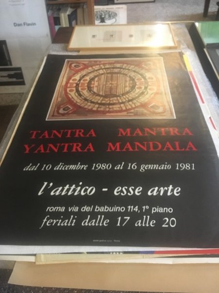 Manifesto / Poster 98 x 68 cm. dell'Esposizione Tantra Mantra …