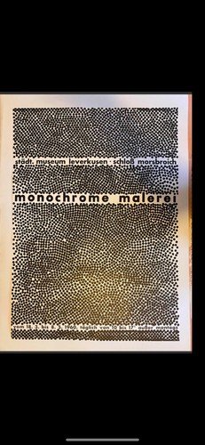 Manifesto / Poster 82 x 59 cm. Monochrome Malerei Stadtisches … | Immagine Gallery 2
