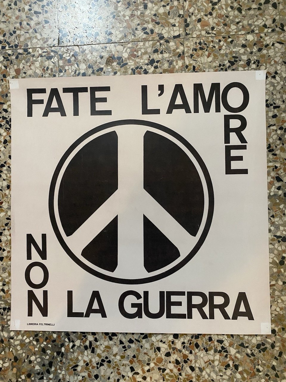 Manifesto / Poster cm. 50 x 50 Fate l'amore non …