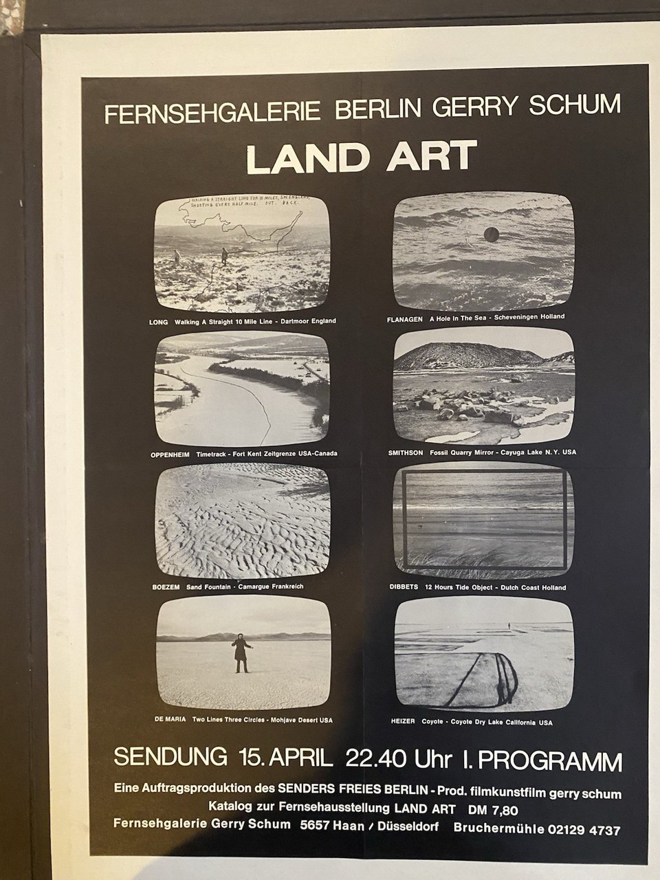 Manifesto / Poster 59 x 42 cm. Land Art Berlin …