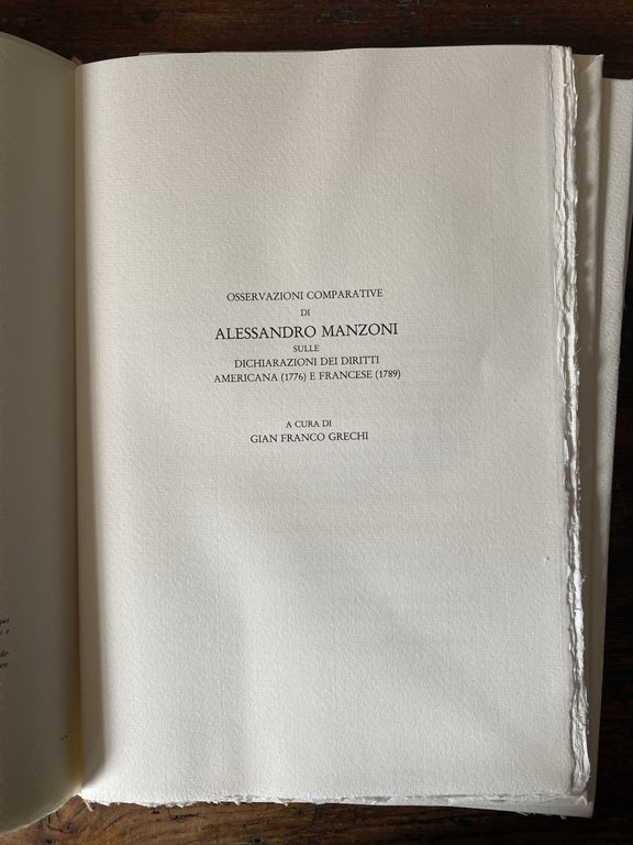 Manzoni Alessandro Biblioteca Comunale di Milano 1985