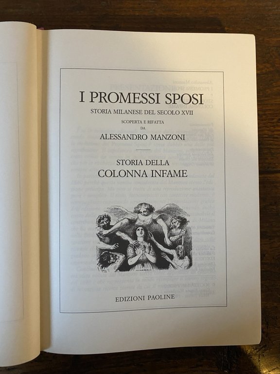 Manzoni Alessandro I promessi Sposi - Storia della colonna infame