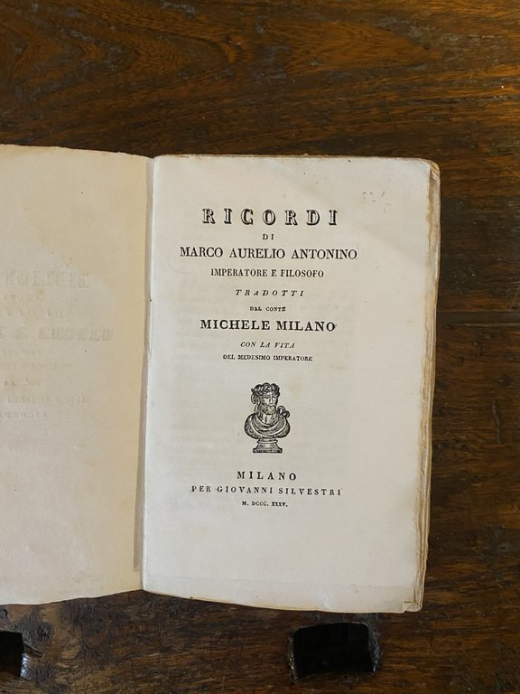 Marco Aurelio Antonino Ricordi Milano Silvestri 1835