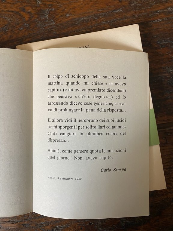 Martini Arturo Contemplazioni Milano All'insegna del Pesce d'Oro 1967