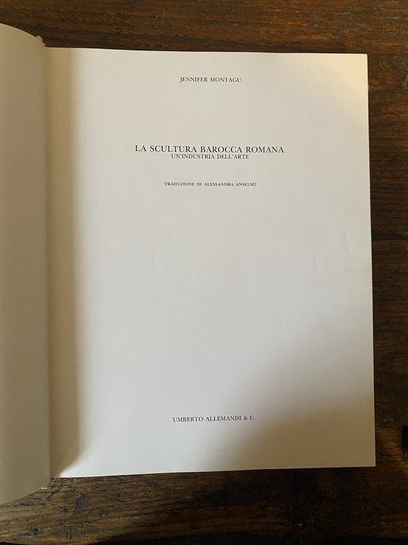 Montagu Jennifer La scultura barocca italiana Torino Allemandi 1989
