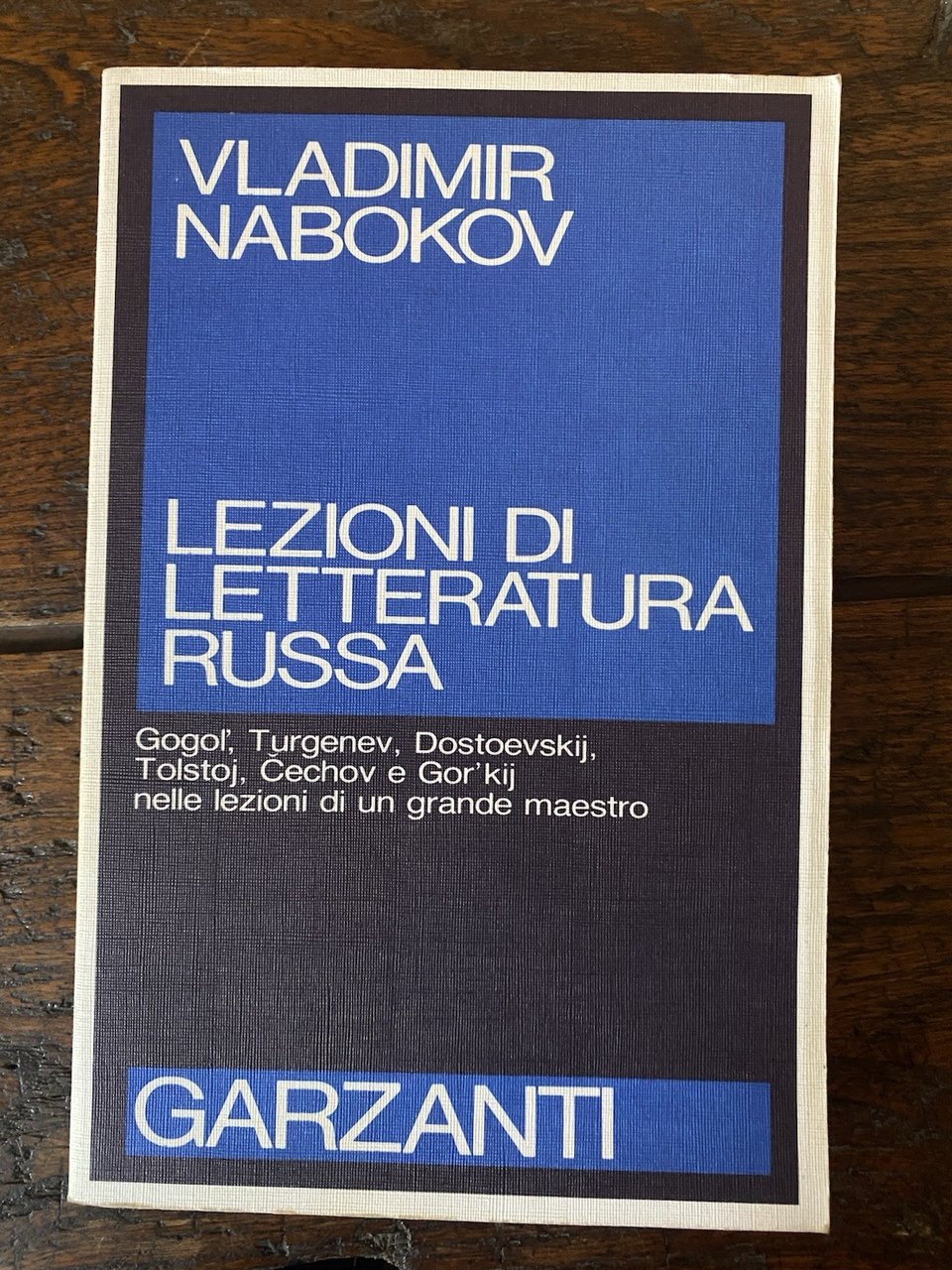 Nabokov Vladimir Lezioni di letteratura russa Milano Garzanti 1987