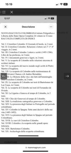 Nuova raccolta colombiana V centenario della Scoperta di Cristoforo Colombo