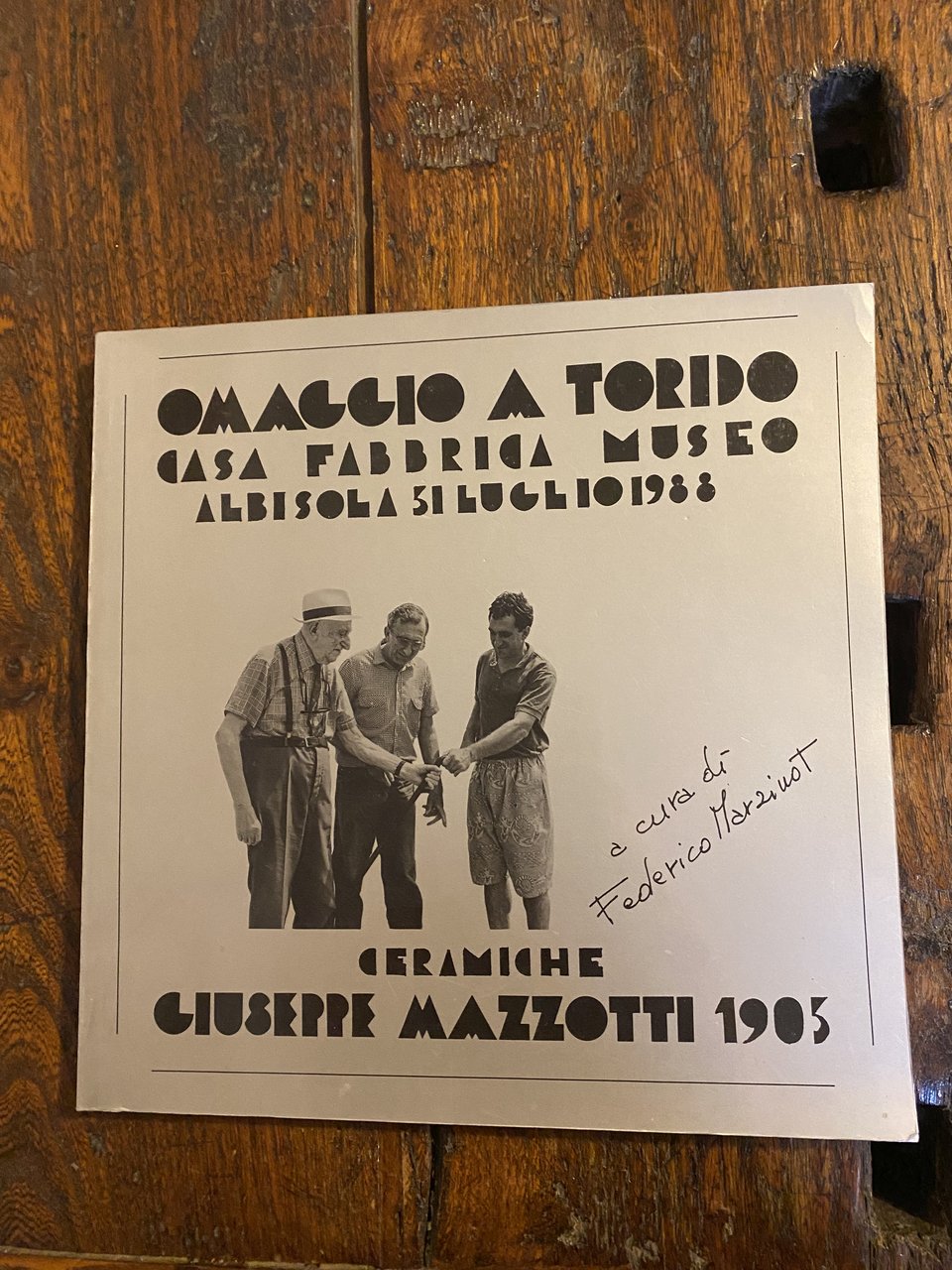 Omaggio a Torido Casa Fabbrica Museo Albisola 31 luglio 1988