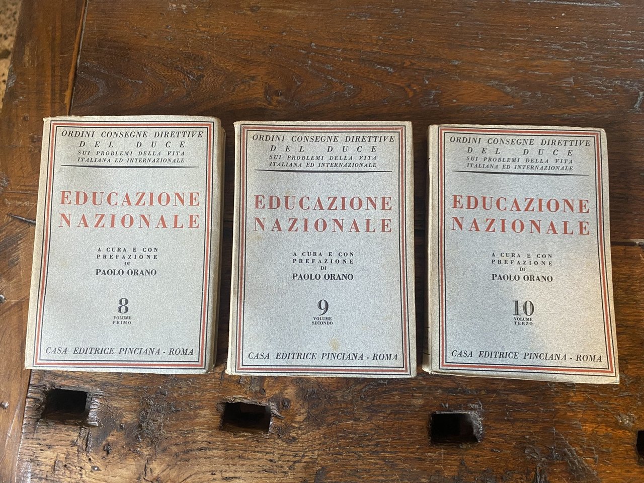 Orano Paolo Educazine nazionale Roma Pinciana 1940