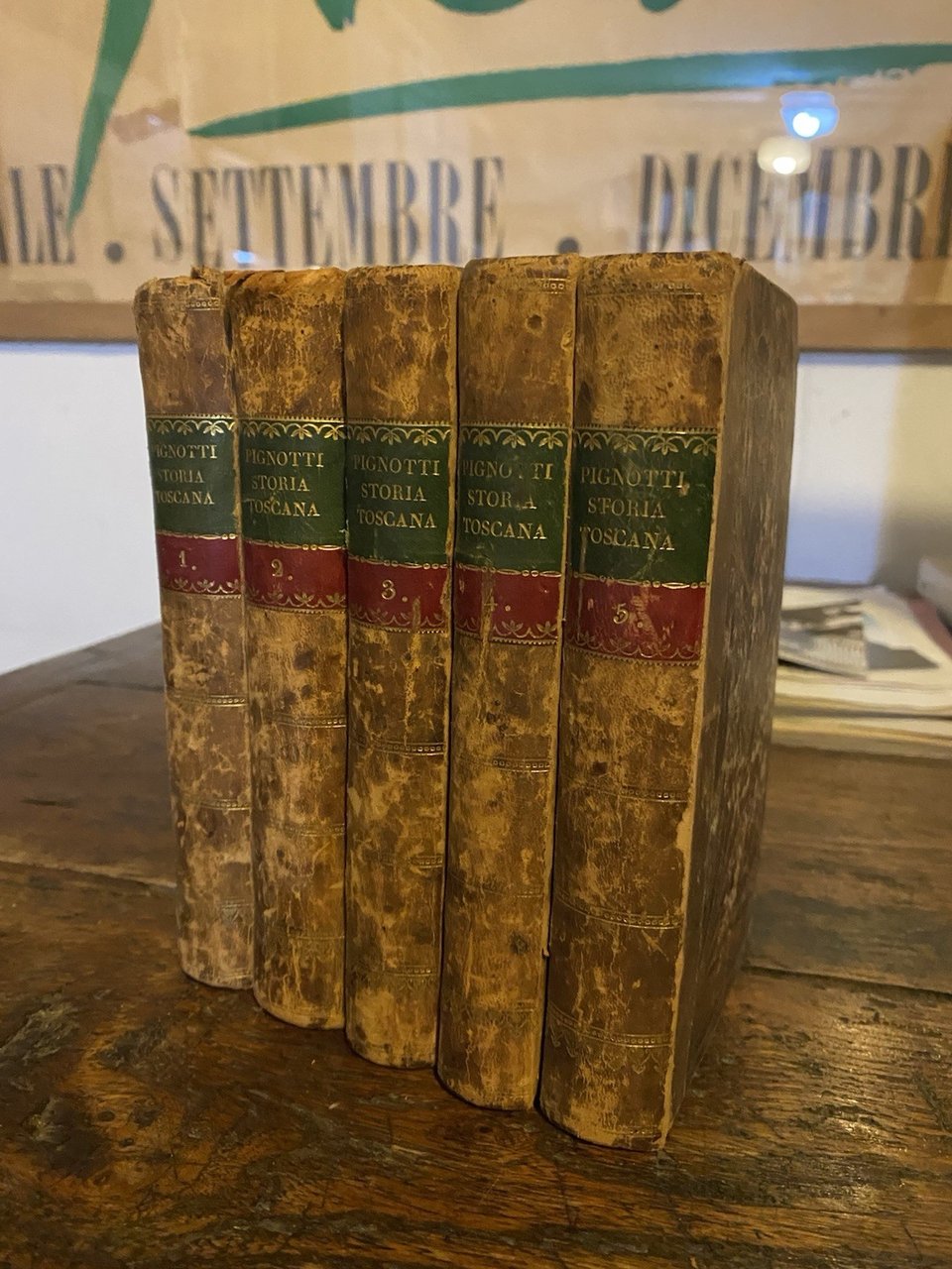 Pignotti Lorenzo Storia della Toscana Livorno Stamperia Vignozzi 1820