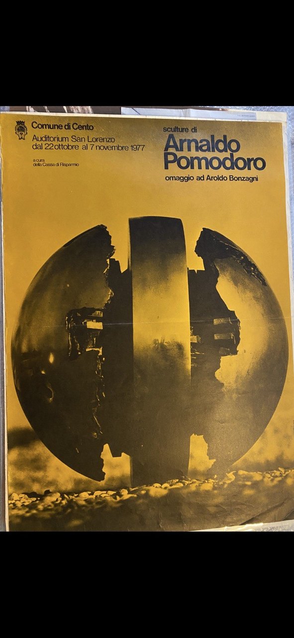 Pomodoro Arnaldo Manifesto / Poster 98 x 68 cm. Sculture …