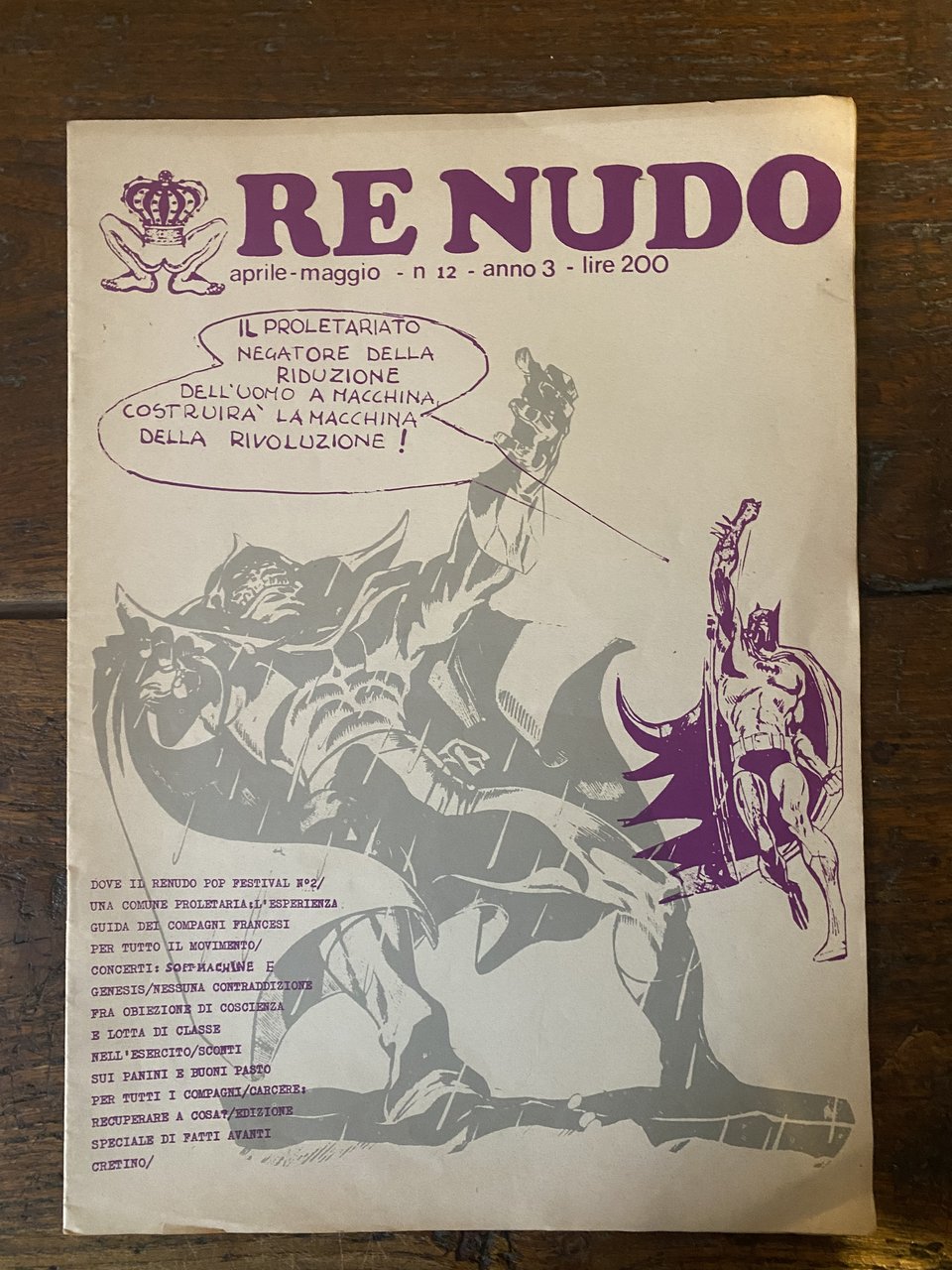 Re Nudo aprile - maggio n. 12 - 1972
