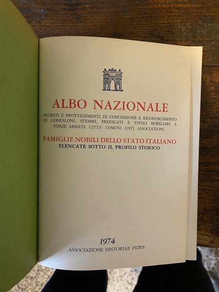 Repertorio nazionale famiglie nobili dello stato italiano elencate sotto il …