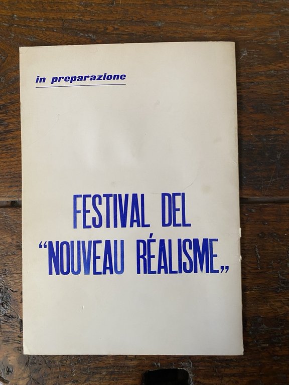 Restany Pierre Yves Klein Le monochrome Milano Galleria Apollinaire 1961