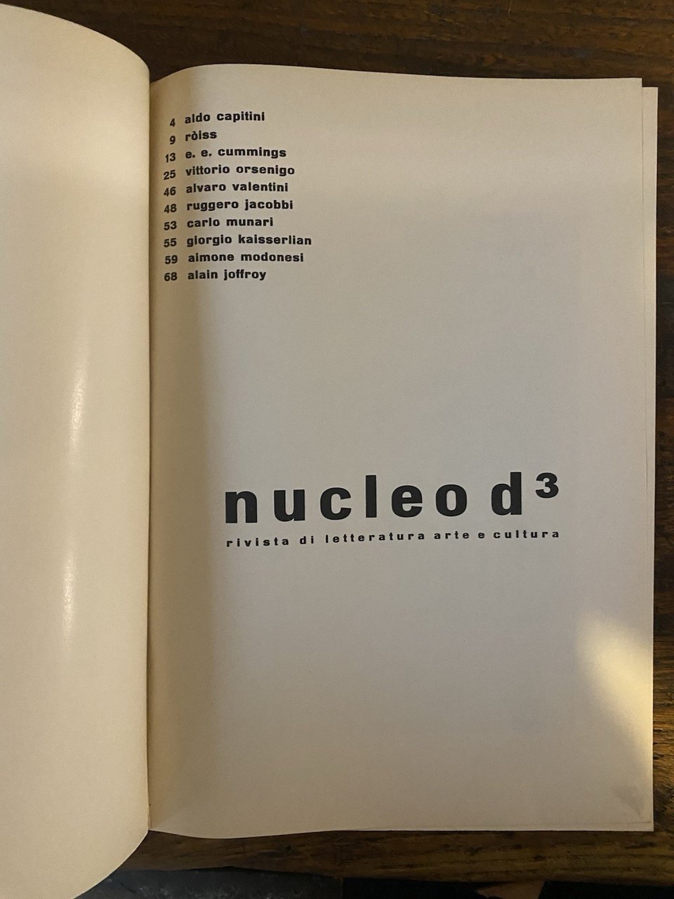 Rossi Enzo Nucleo d3 Rivista di letteratura arte cultura Milano …