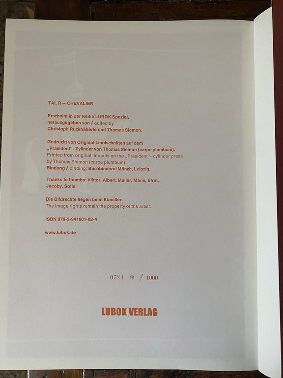 Ruckhaberle Christoph Siemon Thomas Tal R - Chevalier Lubok 2009 | Immagine Gallery 2