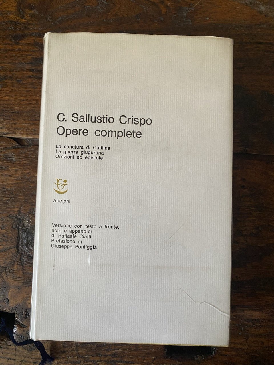 Sallustio Crispo C. Opere complete Milano Adelphi 1969