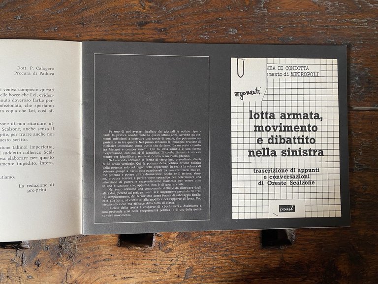 Scalzone Oreste Pre-print 2/1 l'autonomia possibileRoma Linea di Condotta 1979