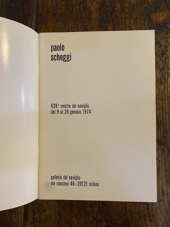 Scheggi Paolo Milano Galleria del Naviglio 1974 | Immagine Gallery 2