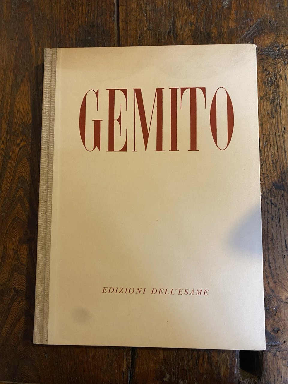 Schettini Alfredo Gemito Milano Edizioni dell'Esame 1944