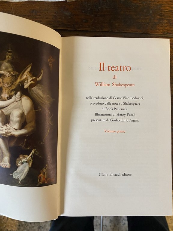 Shakespeare William Il teatro Torino Einaudi 1960