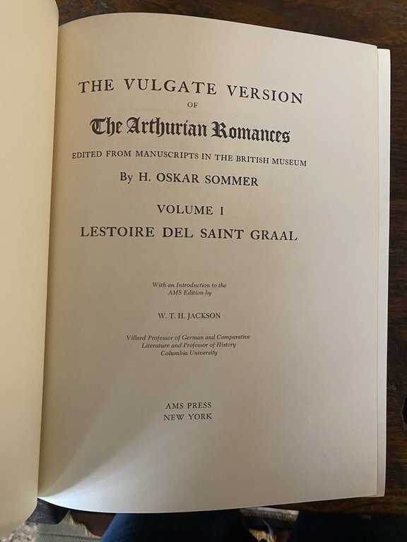 Sommer Oskar H. Volume I Lestoire de Saint Graal New … | Immagine Gallery 2
