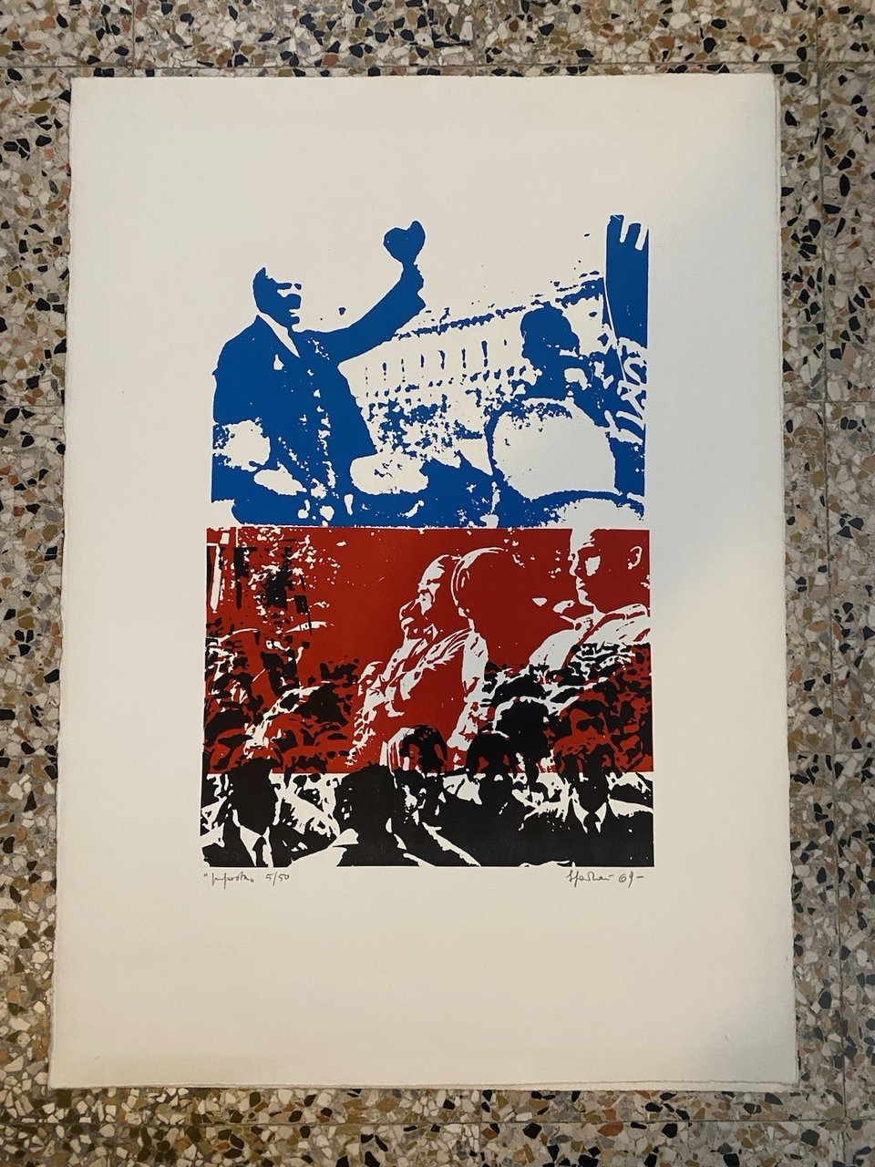 Spadari Giangiacomo Litografia 70 x 50 cm. La proposta Milano …