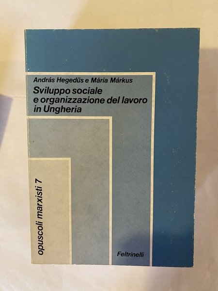 Sviluppo sociale e organizzazione del lavoro in Ungheria