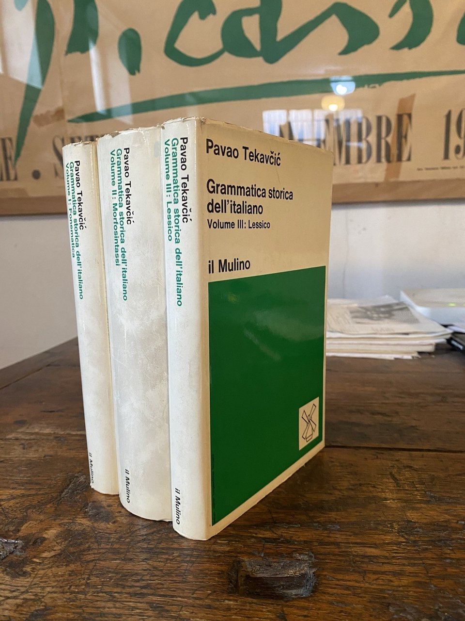 Tekavcic Pavao Grammatica storica dell'italiano Bologna Il Mulino 1972