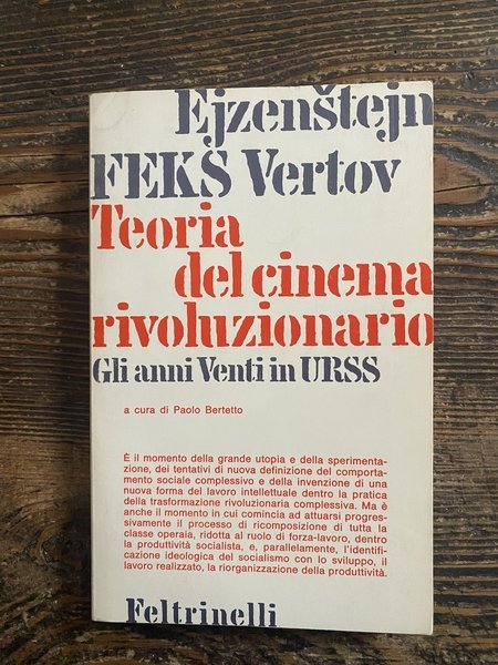 Teoria del cinema rivoluzionario Gli anni Venti in URSS