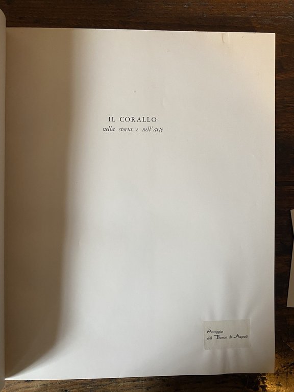 Tescione Giovanni Il corallo nella storia e nell'arte Banco di …