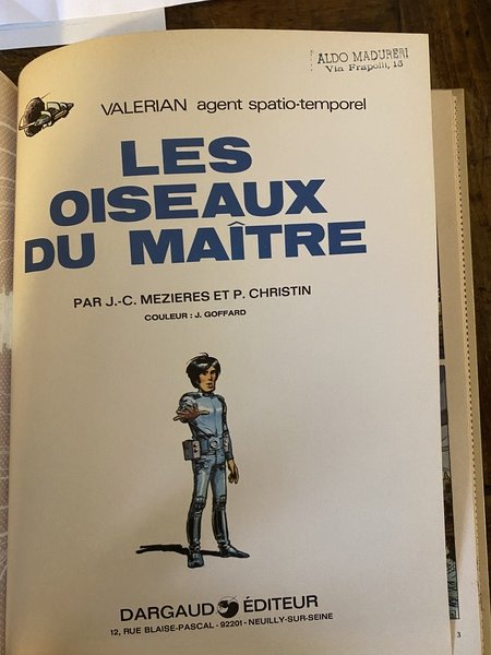 Valerian agent spatio-temporel Les oiseaux du maitre