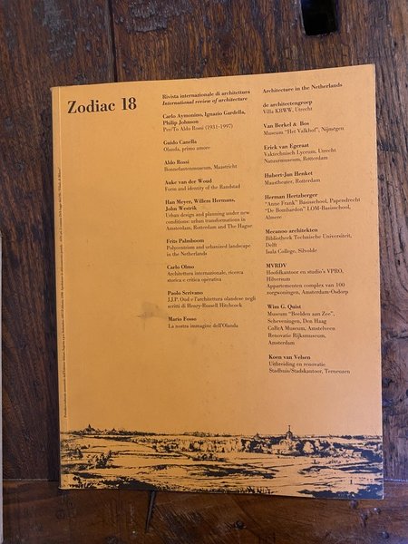 Zodiac 18 Nuova serie Rivista internazionale di architettura Settembre/Febbraio 1998