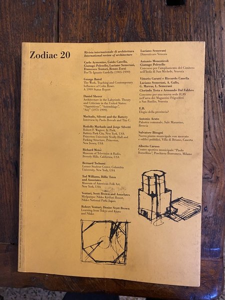 Zodiac 20 Nuova serie Rivista internazionale di architettura Gennaio/Giugno 1999