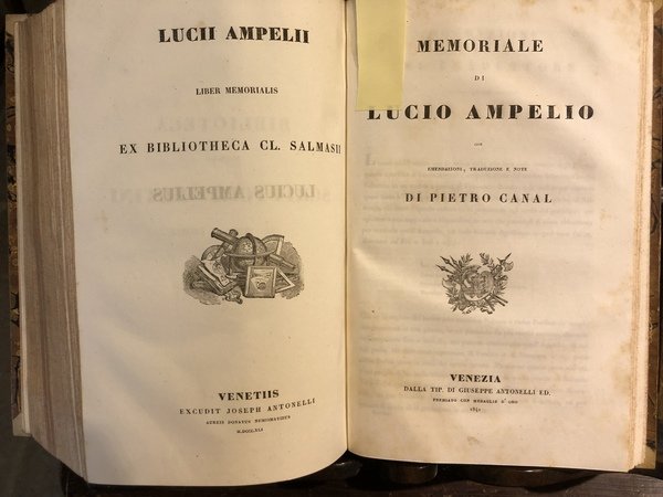 Commentarj, traduzione nuovamente riveduta. A seguire: Opere di C. Crispo …