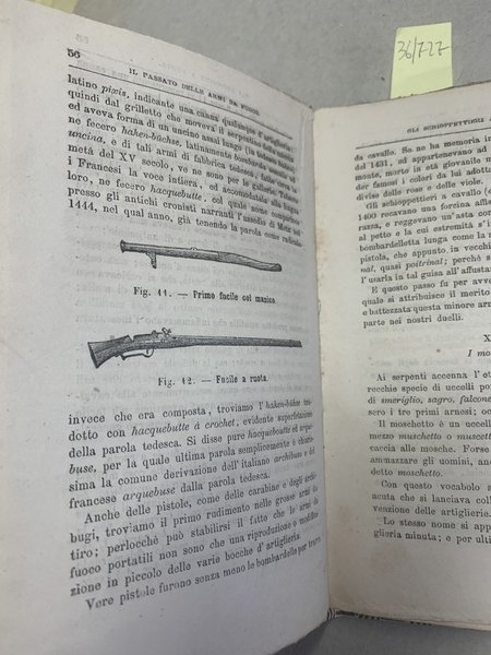 Storia di un cannone. Notizie sulle armi da fuoco.