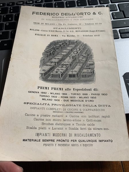 Federico Dell'Orto & C. Moderni apparecchi di riscaldamento e per …