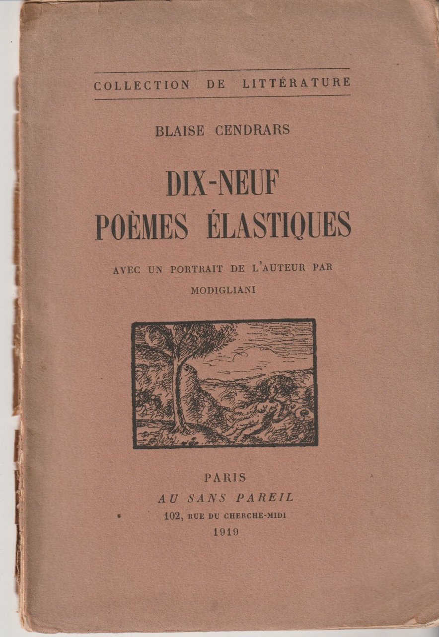 Dix-neuf poemes elastiques avec un portrait de l'Auteur par Modigliani | Immagine principale