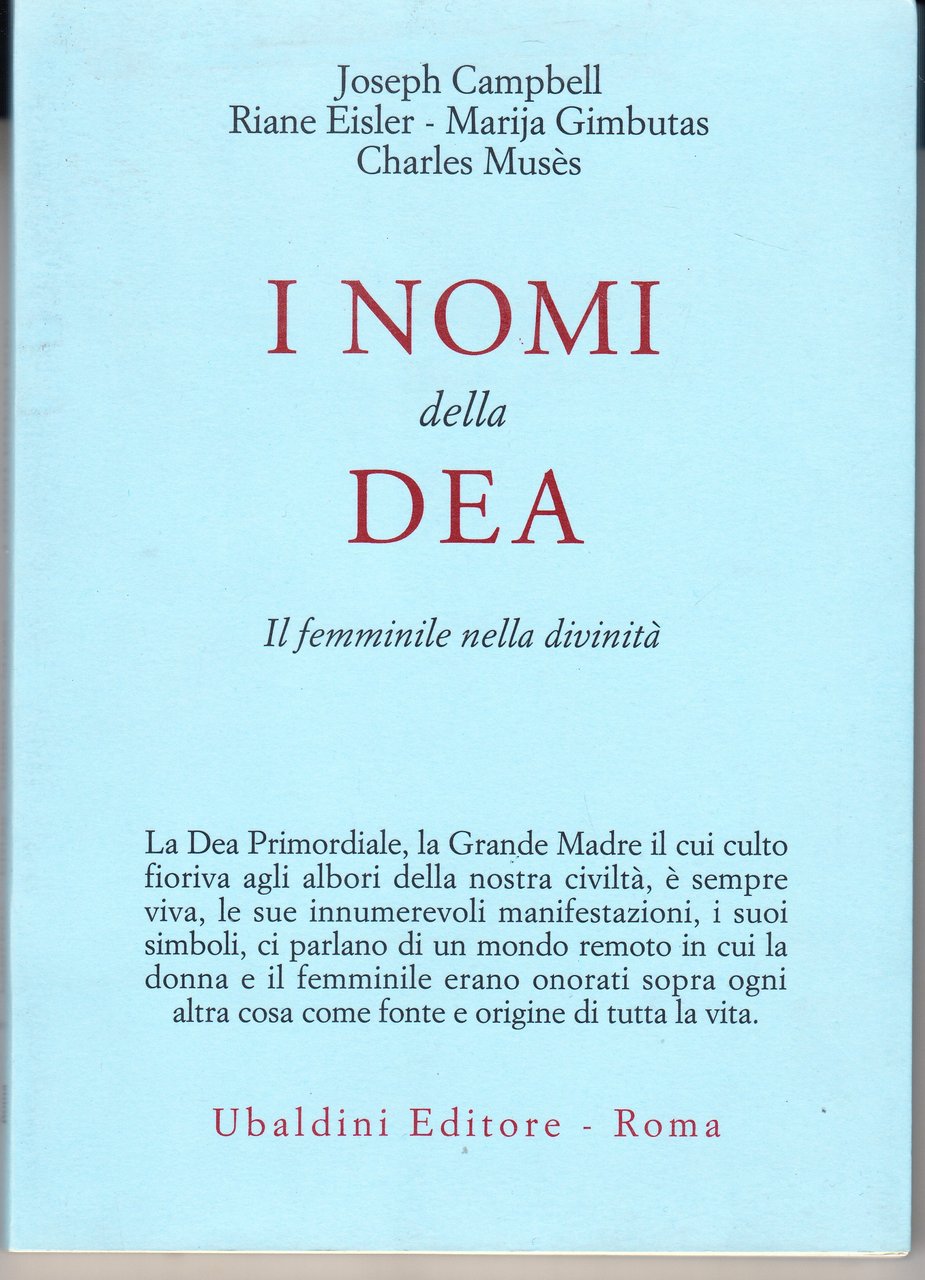 I Nomi della Dea. Il femminile nella divinità