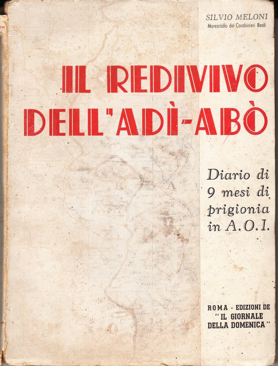 Il redivivo dell'Adì-Abò. Diario di nove mesi di prigionia in …