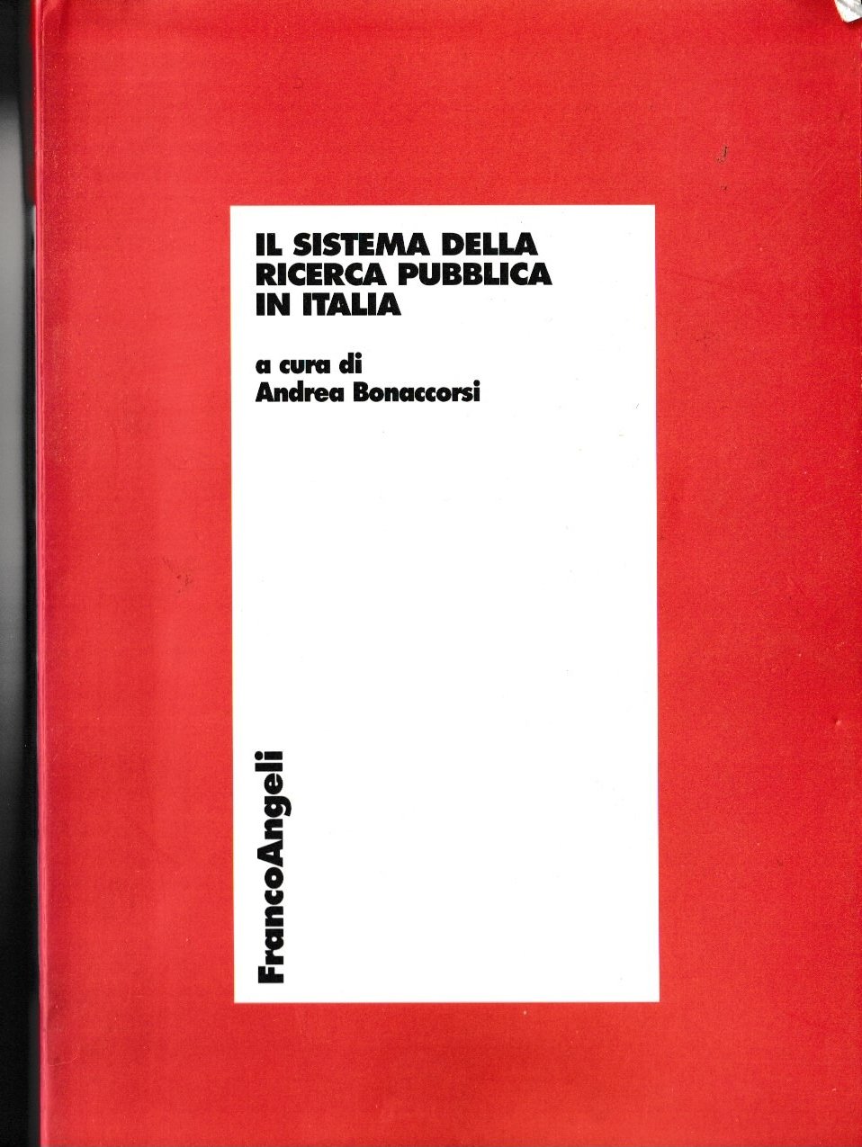 Il sistema della ricerca pubblica in Italia