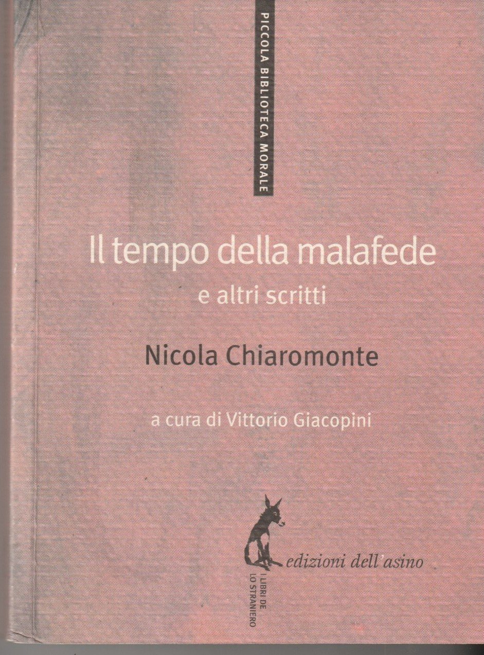 Il tempo della malafede e altri scritti. A cura di … | Immagine principale