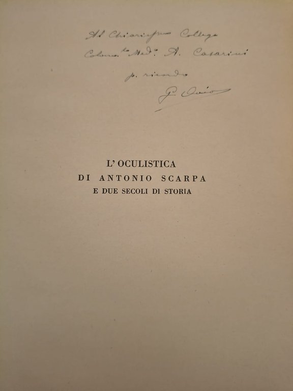 L'oculistica di Antonio Scarpa e due secoli di storia. Voll.I … | Immagine Gallery 3