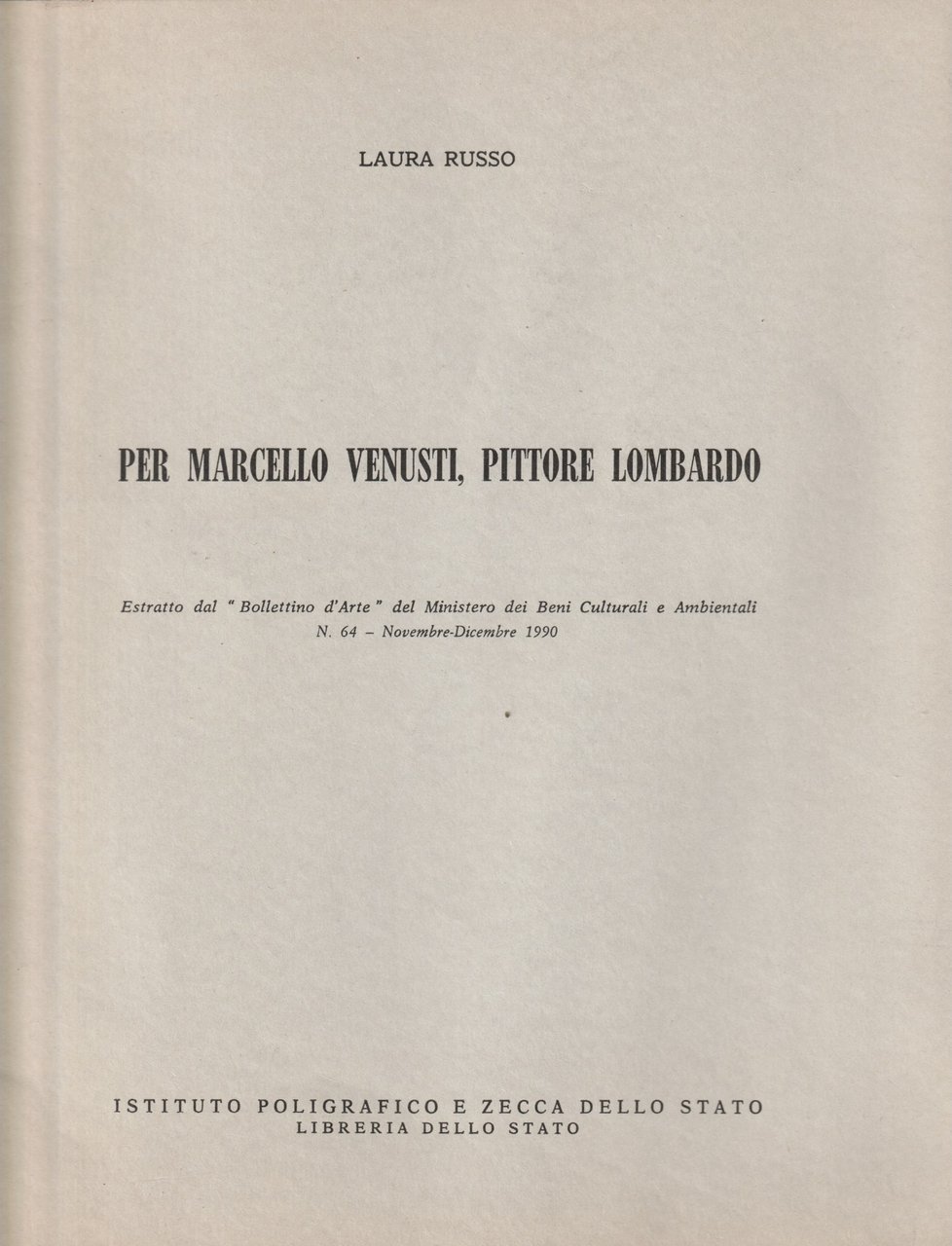 Per Marcello Venusti, pittore lombardo. Estratto dal "Bollettino d'arte" del … | Immagine principale