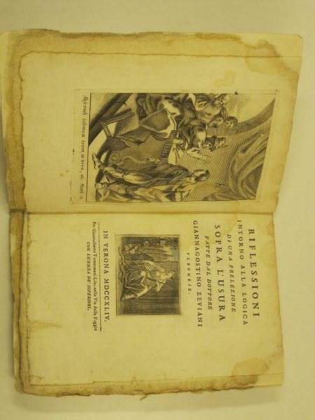 Riflessioni intorno alla logica di una prelezione sopra l'usura fatte dal Dottore Giannagostino Zeviani veronese