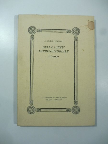 Della virtu' imprenditoriale