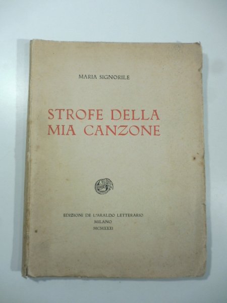 Strofe della mia canzone