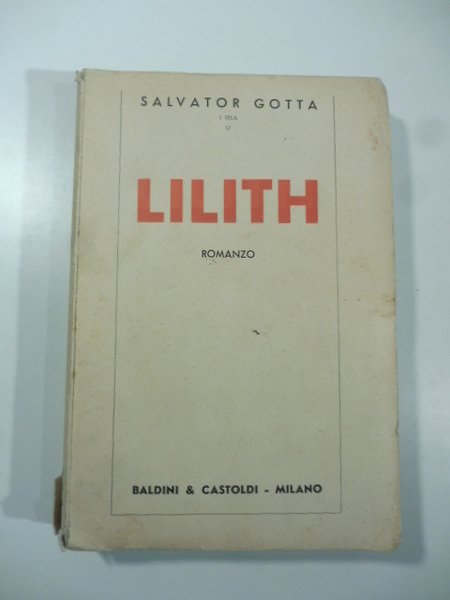 Lilith. Romanzo